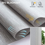 Graywind Manual Panel Track Blinds | Light Filtering Textured Series | Custom to 153" Width